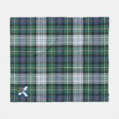 Scotts MacKenzie Dress Ancient Tartan Pset Fleece Deken (Voorkant (Horizontaal))