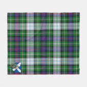 Scotts MacKenzie Dress Modern Tartan Pset Fleece Deken (Voorkant (Horizontaal))