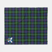 Scotts MacKenzie Modern Tartan Pset Fleece Deken (Voorkant (Horizontaal))