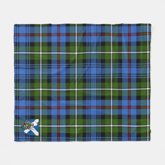 Scotts MacKenzie Tartan Pset Fleece Deken (Voorkant (Horizontaal))