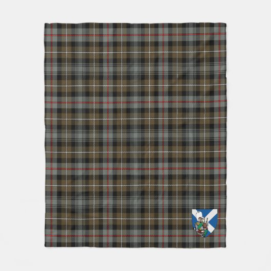 Scotts MacKenzie Weathered Tartan Pset Fleece Deken (Voorkant)