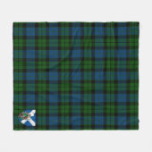 Scotts MacKie Tartan Pset Fleece Deken (Voorkant (Horizontaal))