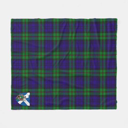 Scotts MacKinlay Modern Tartan Pset Fleece Deken (Voorkant (Horizontaal))