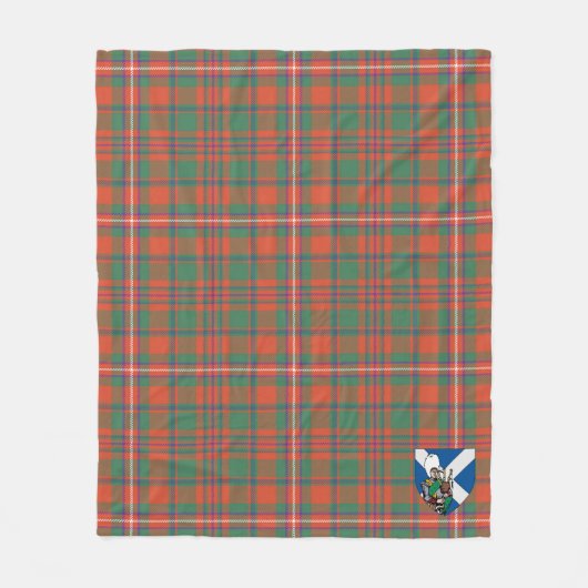 Scotts MacKinnon Ancient Tartan Pset Fleece Deken (Voorkant)
