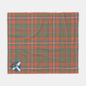 Scotts MacKinnon Ancient Tartan Pset Fleece Deken (Voorkant (Horizontaal))