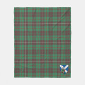 Scotts MacKinnon Hunting Ancient Tartan Pset Fleece Deken (Voorkant)