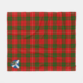 Scotts MacKinnon Tartan Pset Fleece Deken (Voorkant (Horizontaal))