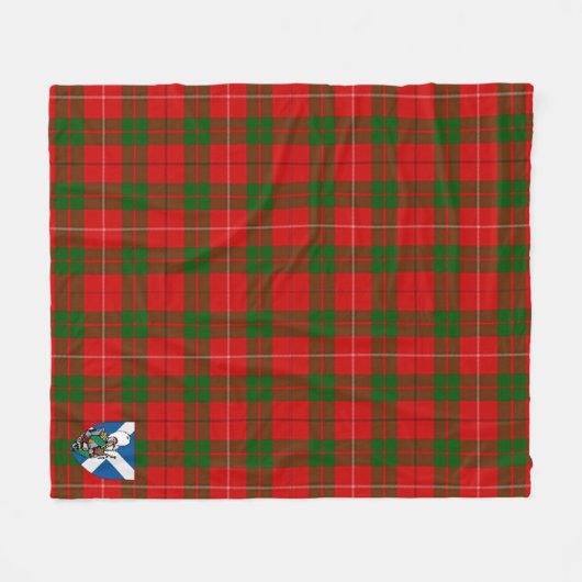 Scotts MacKinnon Tartan Pset Fleece Deken (Voorkant (Horizontaal))