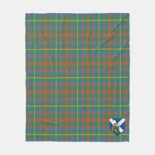 Scotts MacKintosh Hunting Ancient Tartan Pset Fleece Deken (Voorkant)