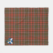 Scotts MacKintosh Hunting Weathered Tartan Pset Fleece Deken (Voorkant (Horizontaal))