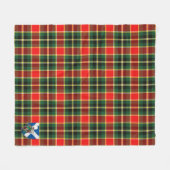 Scotts MacLachlan Hunting Modern Tartan Pset Fleece Deken (Voorkant (Horizontaal))