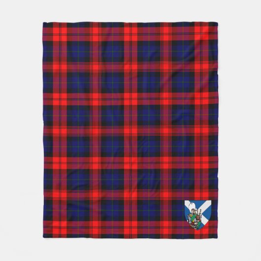 Scotts MacLachlan Modern Tartan Pset Fleece Deken (Voorkant)