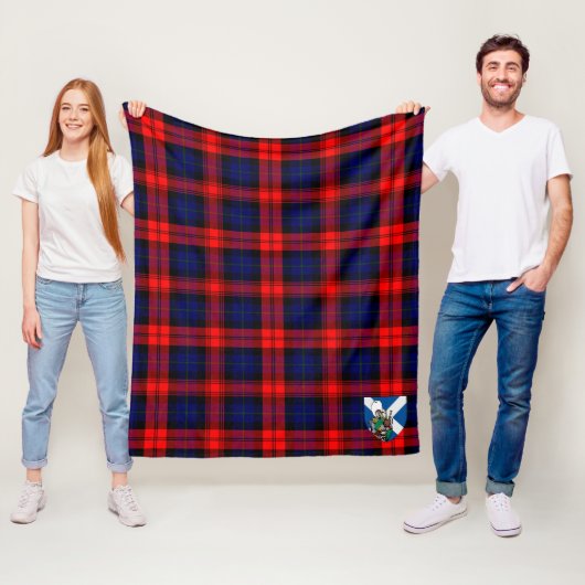 Scotts MacLachlan Moderne Schotse Ruit Plaid Fleece Deken (In situ)
