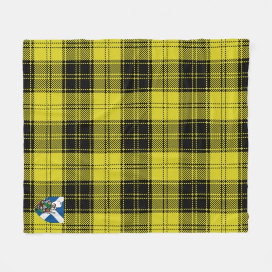 Scotts MacLachlan Tartan Pset Fleece Deken (Voorkant (Horizontaal))