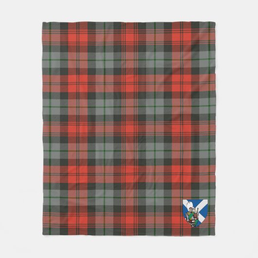 Scotts MacLachlan Weathered Tartan Pset Fleece Deken (Voorkant)