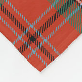 Scotts MacLean of Duart Ancient Tartan Pset Fleece Deken (Hoek)
