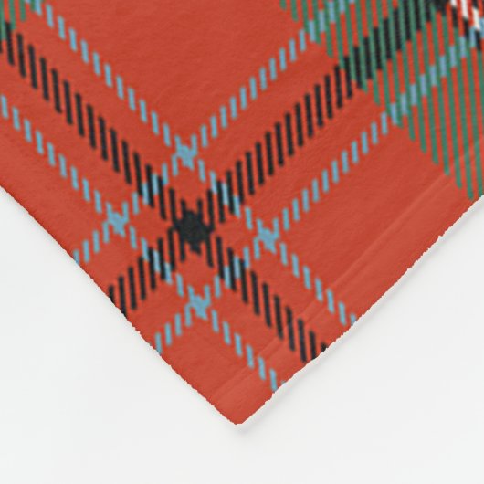 Scotts MacLean of Duart Ancient Tartan Pset Fleece Deken (Hoek)