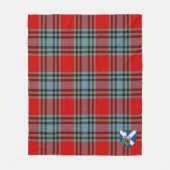 Scotts MacLeay Schotse Ruitpatroon Fleece Deken (Voorkant)