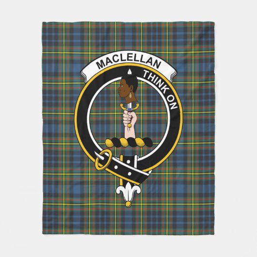 Scotts MacLellan Tartan Pset Fleece Deken (Voorkant)
