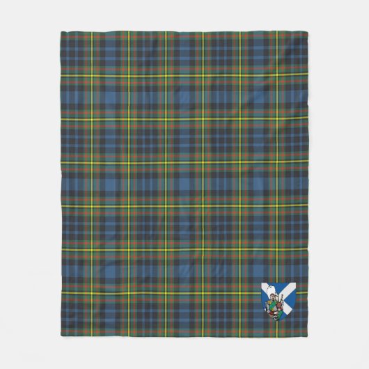 Scotts MacLellan Tartan Pset Fleece Deken (Voorkant)
