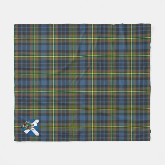 Scotts MacLellan Tartan Pset Fleece Deken (Voorkant (Horizontaal))