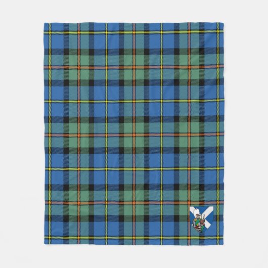 Scotts MacLeod of Harris Ancient Tartan Pset Fleece Deken (Voorkant)