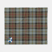 Scotts MacLeod van Harris verweerde Tartan Plaid Fleece Deken (Voorkant (Horizontaal))