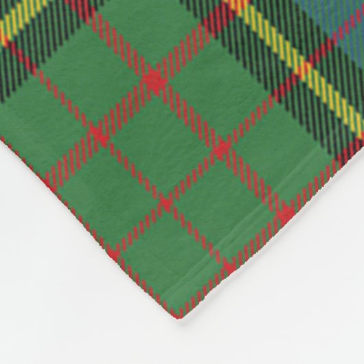 Scotts MacMillan Hunting Ancient Tartan Pset Fleece Deken (Hoek)