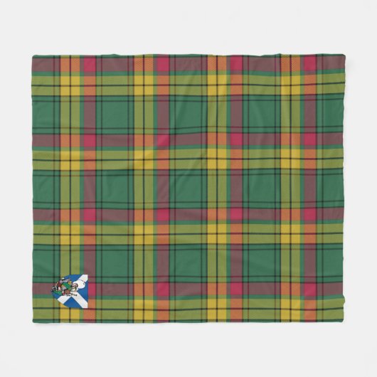 Scotts MacMillan Old Ancient Tartan Pset Fleece Deken (Voorkant (Horizontaal))