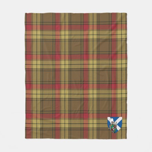 Scotts MacMillan Old Weathered Tartan Pset Fleece Deken (Voorkant)