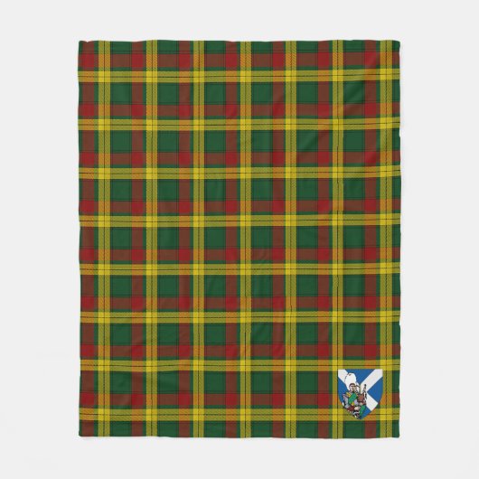 Scotts MacMillan Tartan Pset Fleece Deken (Voorkant)