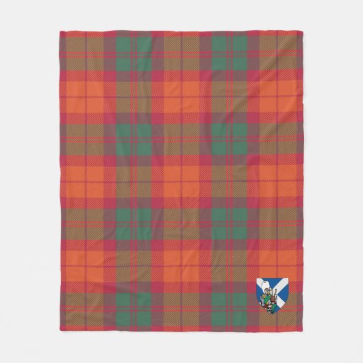 Scotts MacNab Ancient Tartan Pset Fleece Deken (Voorkant)