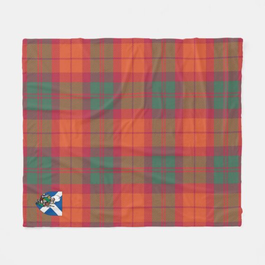 Scotts MacNab Ancient Tartan Pset Fleece Deken (Voorkant (Horizontaal))
