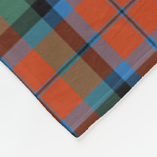 Scotts MacNaughton Ancient Tartan Pset Fleece Deken (Hoek)