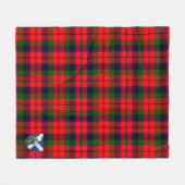 Scotts MacNaughton Red Tartan Plaid Fleece Deken (Voorkant (Horizontaal))