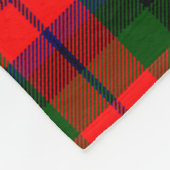 Scotts MacNaughton Red Tartan Plaid Fleece Deken (Hoek)