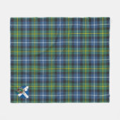 Scotts MacNeill van Barra Ancient Tartan Pset Fleece Deken (Voorkant (Horizontaal))