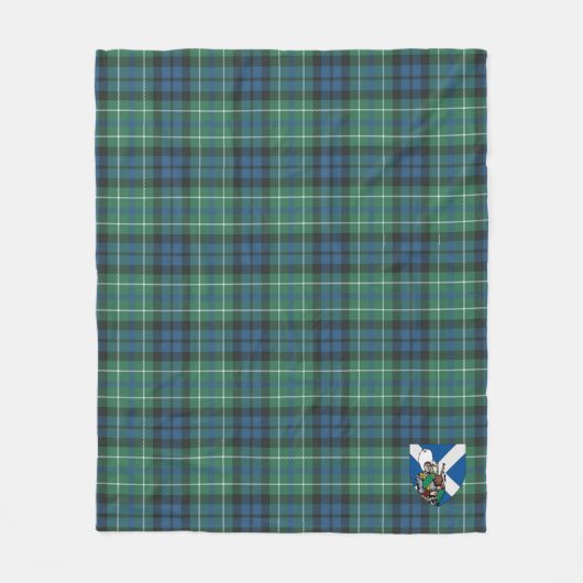 Scotts MacNeill van Colonsay Tartan Plaid Fleece Deken (Voorkant)