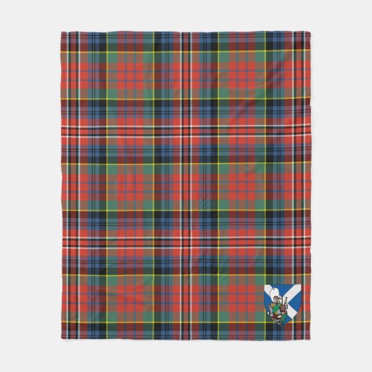 Scotts MacPherson Ancient Tartan Pset Fleece Deken (Voorkant)