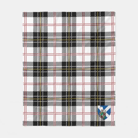 Scotts MacPherson Tartan Pset Fleece Deken (Voorkant)