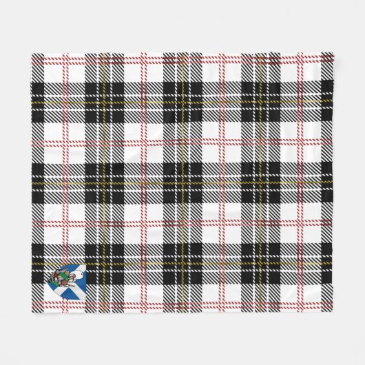 Scotts MacPherson Tartan Pset Fleece Deken (Voorkant (Horizontaal))
