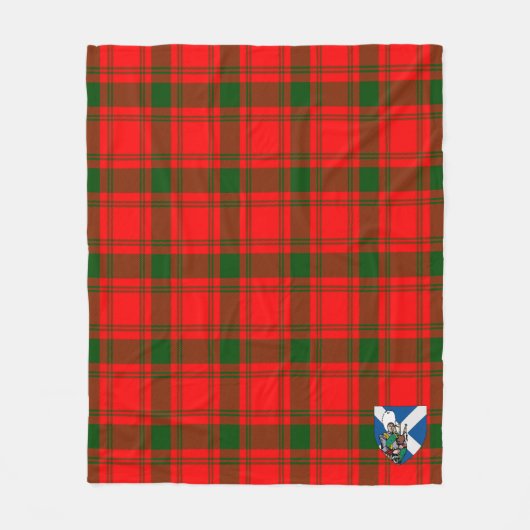 Scotts MacQuarrie Modern Tartan Pset Fleece Deken (Voorkant)
