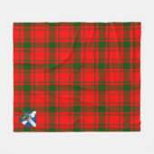 Scotts MacQuarrie Modern Tartan Pset Fleece Deken (Voorkant (Horizontaal))