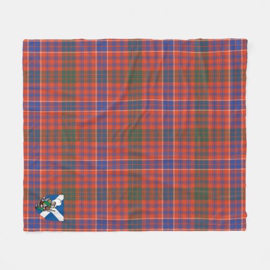 Scotts MacRae Ancient Tartan Pset Fleece Deken (Voorkant (Horizontaal))