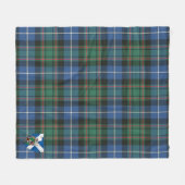 Scotts MacRae Hunting Ancient Tartan Pset Fleece Deken (Voorkant (Horizontaal))