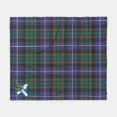 Scotts MacRae Hunting Modern Tartan Pset Fleece Deken (Voorkant (Horizontaal))