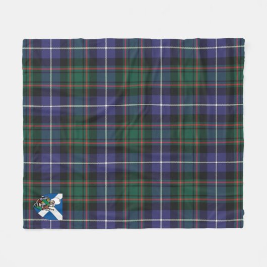 Scotts MacRae Modern Tartan Pset Fleece Deken (Voorkant (Horizontaal))