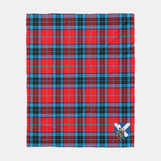 Scotts MacTavish Tartan Pset Fleece Deken (Voorkant)