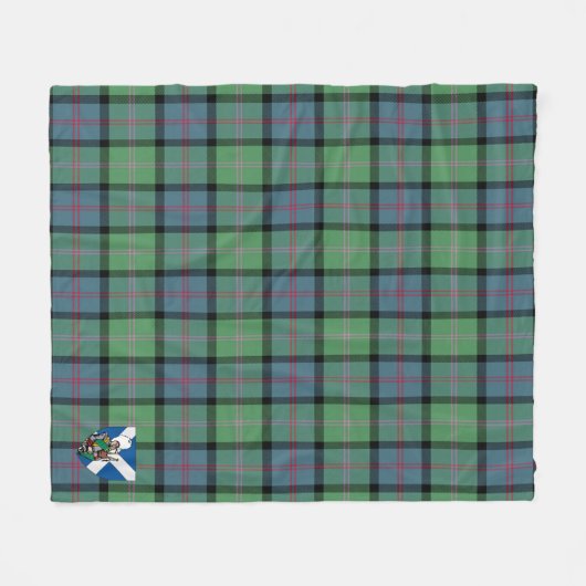 Scotts MacThomas Ancient Tartan Pset Fleece Deken (Voorkant (Horizontaal))