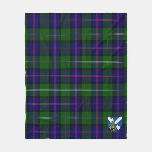 Scotts MacThomas Modern Tartan Pset Fleece Deken (Voorkant)